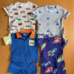 Old Navy Baby Shirt & Shorts Sets 6-12 mo